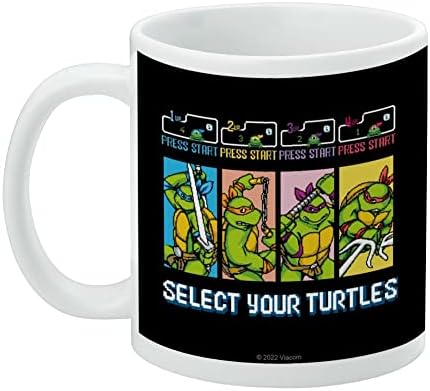 Графика и повеќе тинејџерски мутант нинџа желки Изберете ги вашите желки керамичко кафе, кригла со подароци за кафе, чај и топли пијалоци,