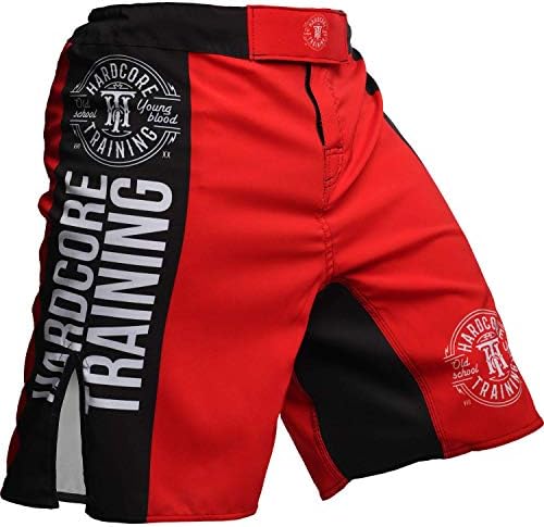 Хардкор тренинг борбени шорцеви регрутираат црно зелено црвено виолетова сина машка бокс MMA BJJ Grappling Kickboxing No gi