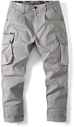 Поштенски средно-ваист одговара на цврсто со мулти-џеб карго опуштени панталони машки карго панталони машки панталони за машки панталони