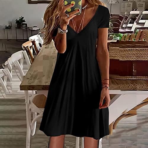 Фустани Со Должина на чај За Жени-Секојдневни Фустани За Жени Миди Должина Плус Големина