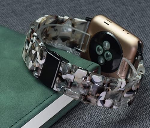Drevoon компатибилен со Apple Watch Band 38mm 40mm 41mm 42mm 44mm 45mm тенка нараквица за лента за смола за смола за iWatch Серија 7 6 5 4