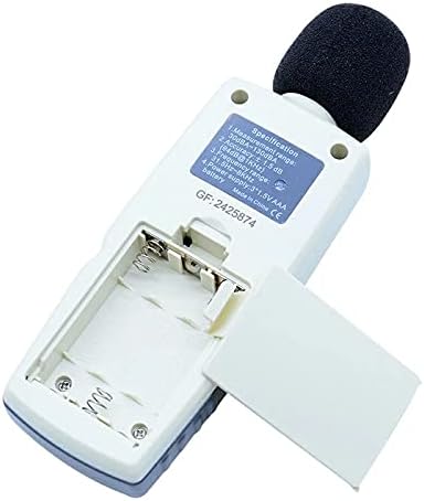 Тестер на мерач на мерач на дигитален звук на FZZDP 30-130DB во LCD екран на децибели со точност на задното осветлување до 1,5dB