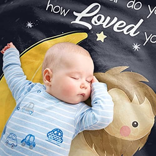 Паво бебе ќебе трепкање трепет малку starвезда бебе лав, супер меко руно ќебе подароци за новородено момче и девојче - 30 x 40