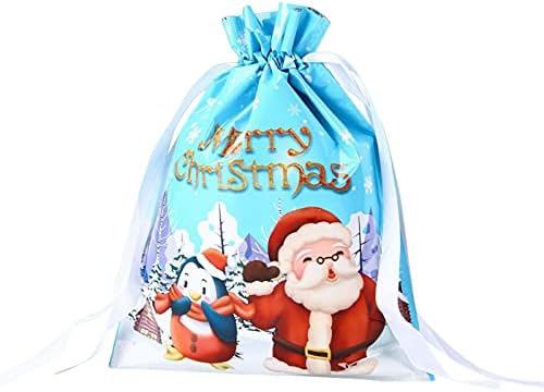 ихапи Божиќ Дедо Мраз Божиќ Врвка За Влечење Торба За Бонбони Торба За Пакување Елен Дома САМ