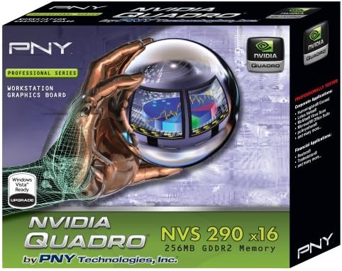 Nvidia Quadro NVS 295 од PNY 256MB GDDR3 PCI Express Gen 2 X16 Dual DisplayPort или DVI-D SL Profesional Business Busine Board, VCQ295NVS-X16-DVI-PB
