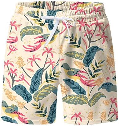 Миашуи одбори шорцеви машка облека за капење големи и високи машки пролетни летни обични шорцеви панталони печатени спортови плажа за