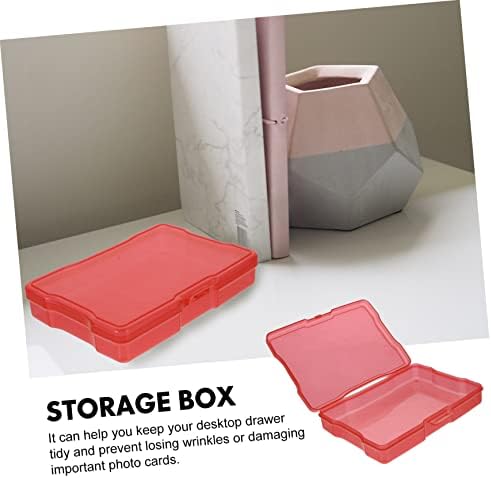 КОХАЛИ 8 парчиња Кутии Кутија За Складирање Фотографии Рамки За Слики Јасна Пластична Кутија Пластични Контејнери За Складирање Облека