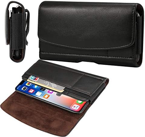Hiigh Телефонска заштитна торбичка машка чанта, премија за клип за кожен ремен, торбичка за куќиште на појас, торбичка за торбичка за паричникот со слот за картички, ф?