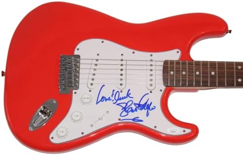 Глорија Естефан потпиша автограм со целосна големина Црвена фендер Стратокастер Електрична гитара w/ Jamesејмс Спенс ЈСА автентикација