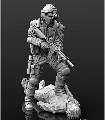 Goodmoel 1/35 US Commando Soldier & Zombie Resin Wellier Model Model/Unassembled and Unpicted Symianture Miniauster Cope/LM-5691