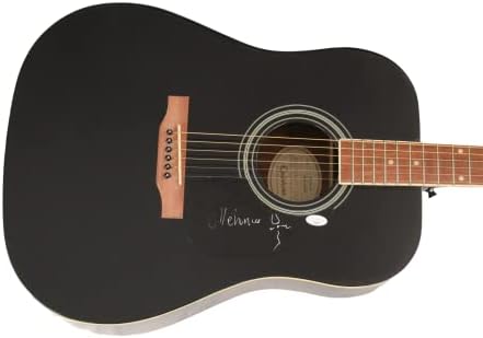 Мелани Сафка потпиша автограм со целосна големина Gibson Epiphone Акустична гитара w/ James Spence Authentication JSA COA - Woodstock