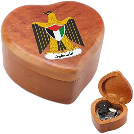 Палто на палестинските дрво музички кутии Антички врежани музички кутии подароци за роденден Божиќ Денот на благодарноста
