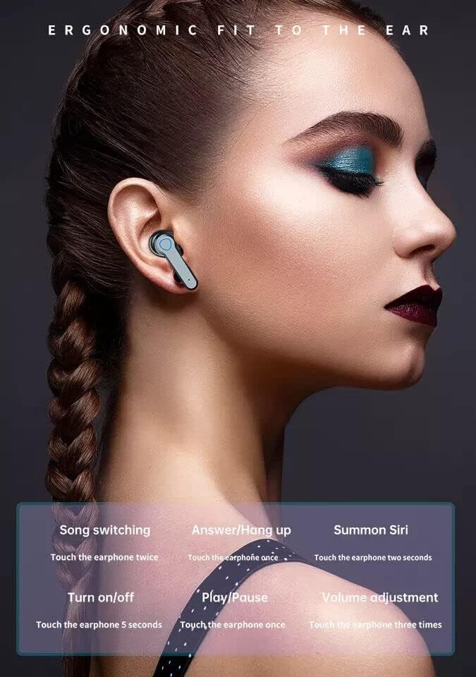 За Samsung Galaxy S22 Вистински Безжични Слушалки Bluetooth 5.1 Слушалки Контрола На Допир СО Led Дигитален Дисплеј Полнење Случај, Бучава