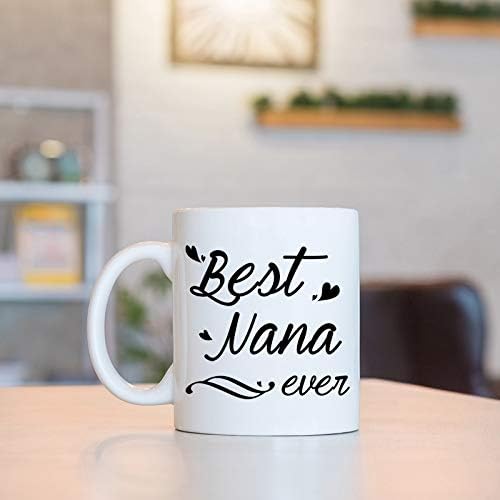 Најдобра Нана некогаш кригла Најдобра Нана кафе кригла Нана Криг подароци роденденски мајки Ден подароци за мама баба од внуци внука внуци Подароци