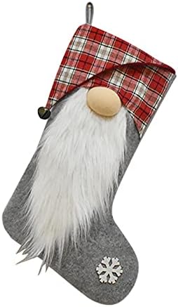 Смешни Божиќни украси, семејни Божиќни украси, снабдување со забава, Божиќни чорапи за гноми, 3Д кадифен шведски гном порибување
