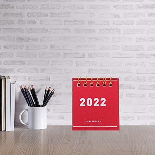 Кинески Подароци 2022 Мини Месечен Календар за Биро: 4 парчиња 2022 Календар За Хартија За Маса Мал Преклопен Картон Штафелај Превртување Стоечки