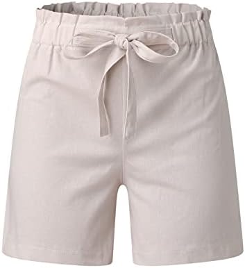Хеланки женски лето комбо основно лабаво удобно шорцеви цврсти плажа еластични половини случајни кратки панталони за жени кои работат