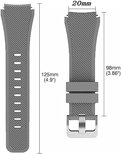 Замена на AEHON Замена од 20мм смарт часовник ленти за зглобот за Samsung Galaxy Watch4 44mm 40mm Силиконски часовник Watchband Watch 4 Classic