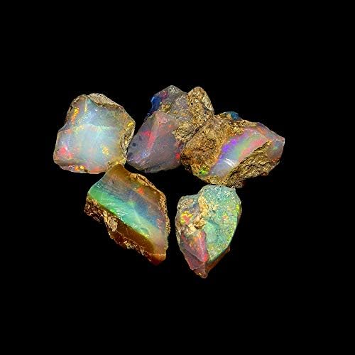 25 грам оган игра Опал груб скапоцен камен | Природен опал камен | Суров кристален скапоцен камен | Етиопски скапоцен камен за материјали