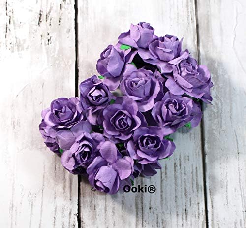 Ооки 72pc Минијатурна хартија Арт Занает Цвет роза Букет СТАРКИК ДИЈ рачно изработено украсување в Valentубените годишнини од свадбената манифестација