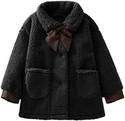 Волна руно густо топло палто дете деца облека на отворено надворешна облека за надворешни работи на ветерници девојки бебе девојче Сноуит