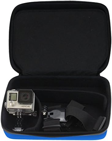 Navitech Blue Heavy Duty Rugged Hard Case/Cover компатибилен со Action Camera jeemak 4K камера 16MP акција