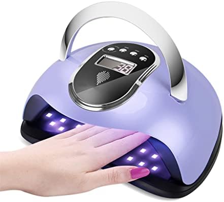 BHVXW LED LED ламба за нокти комплет гел за лекување гел гел полски фен вежба за нокти со додатоци со висока моќност на ноктите