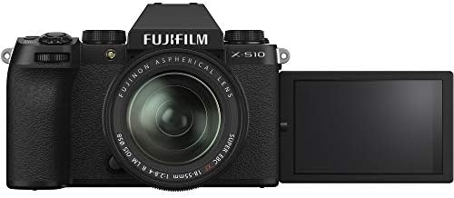 Fujifilm X-S10 Огледало Дигитална Камера Со 18-55mm Леќа Пакет, Вклучува: Sandisk 128gb Екстремни ПРО Мемориска Картичка, Резервни