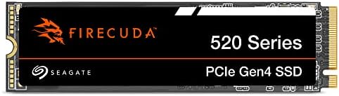 Seagate FireCuda 520 SSD 1tb Внатрешен Погон На Цврста Состојба-M. 2 PCIe Gen4 ®4 NVMe 1.4 со брзина до 5000/4850MB/s, Со Спасувачки Служби