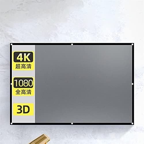 ZSEDP преклопување на проекторот завеса полиестер мека едноставна завеса за преклопување филм за завеси за завеси дома на отворено анти-лесен