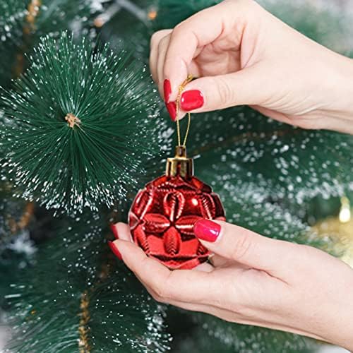 Божиќна дрво Голема Божиќна топка со повеќе болни украси за новогодишни украси за новогодишни украси за домашна забава што виси стакло украс
