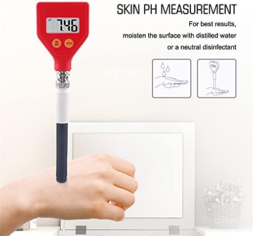 Zyjbm на мерачот на кожата на кожата Дигитален pH тестер Променливи податоци за менување на податоците со стаклена електрода што