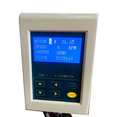 Дигитален ротационен вискометар LCD дисплеј ротационен вискозност мерен метар со опсег на мерење 1 ~ 1 x 100000mpa со приказ на температурата