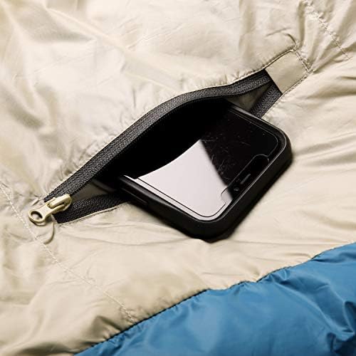 Kelty Cosmic 20 степени 550 Down Пополнете ја торбата за спиење за 3 сезонски кампување, премиум термичка ефикасност, мека за допир, голема нога,