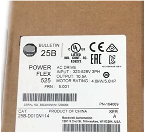25б-D010N114 PowerFlex 525 4kW 5Hp AC Drive 25bd010n114 Запечатени Во Кутија 1 Година Гаранција