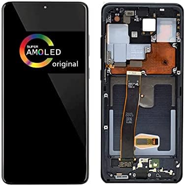 [Космичка Црна Рамка] Amoled LCD За Samsung Galaxy S20 Ултра 5g Дигитализатор Екран Допир Собранието Замена lcd Дисплеј 6.9 инчен G988 G988A