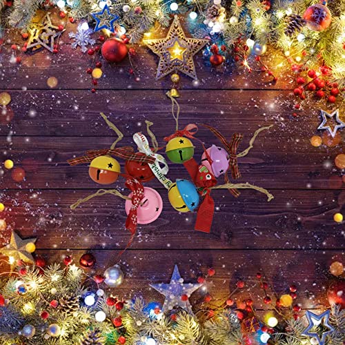 30 Парчиња Божиќ Џингл Ѕвонче Орнаменти Елка Виси Украси Божиќ Ѕвона Со Ѕвезда Исечоци За Одмор Разубавување или Секојдневно Изработка