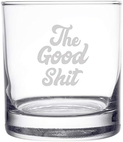 Добриот Ш!т Смешно Виски Бурбон Шкотско Стакло 11оз-Замолчени Подароци За Пензионирање За Мажи - 40 Годишни Подароци За Мажи - Виски