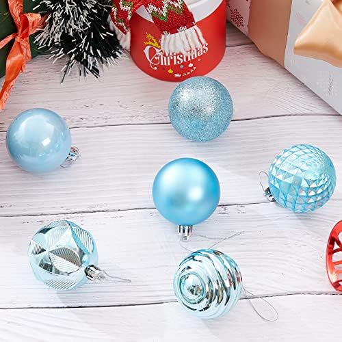 34КТ Божиќни украси за божиќни топка разнишани Божиќни висечки дрво Декоративни топки за забавен одмор свадба декор бебе, 2,36 “, 60мм