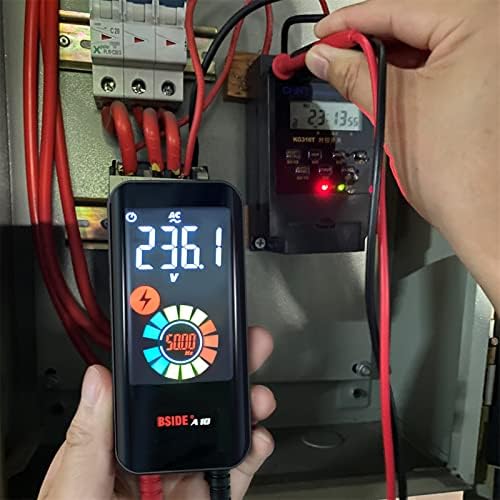 GTEST дигитален мултиметар, во боја LCD 3 Резултати приказ 9999 брои автоматски опсег на џеб во волтметар капацитивност на диодата Тестер за