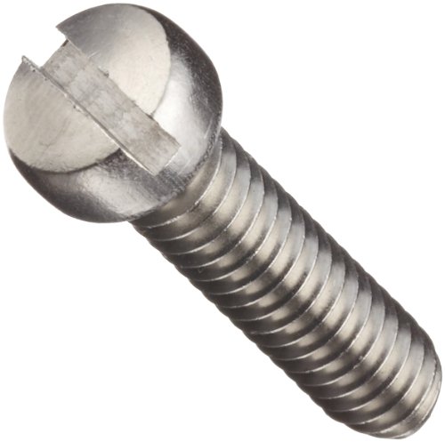 Мали делови завртка за машина од не'рѓосувачки челик, обична завршница, глава за полнење, склопен погон, се среќава со ASME B18.6.3, 5/8 должина, целосно навојна, #6-32 нишки