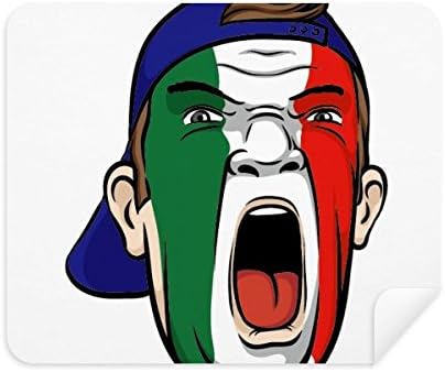 Италија Знаме Шминка Капа За Чистење На Главата Крпа За Чистење На Екранот 2 парчиња Велур Ткаенина