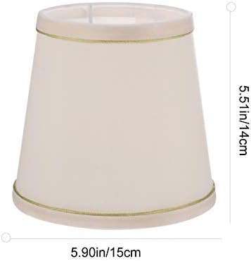 Minkissy лустер ламба нијанси на табела ламба сенка клип- на тапан мали ламби нијанси ткаенина канделабра сијалички сијалички капакот за табела