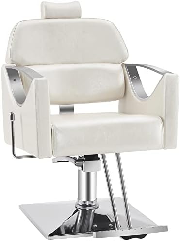 Барберпуб Класичен реклинер Барбер стол со тешка опрема за коса за убавина за коса 3126