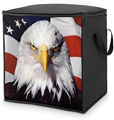 Американски Патриотски Орел Голема Торба За Складирање На Јорган Кутија Патент На Врвот За Утешител На Перница За Облека