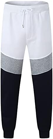 Sezcxlgg Mens Jogger Fitness Sports Solid Solid Casual Pantans Машки панталони Мулти патент џеб џебни панталони
