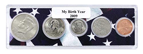 2009-5 Година На Раѓање На Монети Поставена Во Американски Носител На Знаме Нециркулирана