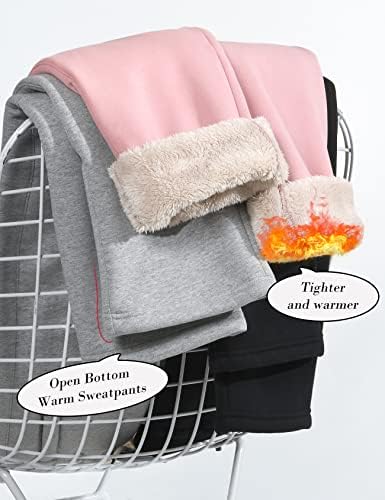 Gихуо женски Шерпа наредени џемпери зимски топло руно наредени џемпери со џебови од џогер панталони