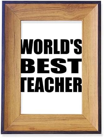 DiyThinker во светот Најдобриот наставник во светот на наставниците цитат со фото рамка изложба на уметнички десктоп сликарство