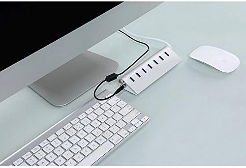 Нов USB 3.0 ЦЕНТАР Алуминиум 7 Порти Голема Брзина За MacBook Pro Mac КОМПЈУТЕР лаптоп 5Gbps